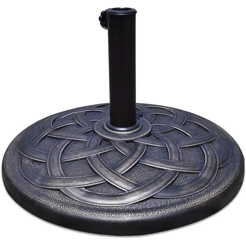

Heavy-Duty 43lbs Outdoor Patio Umbrella Base, Cast Iron Holder for Garden, Beach, Deck, Porch Use
