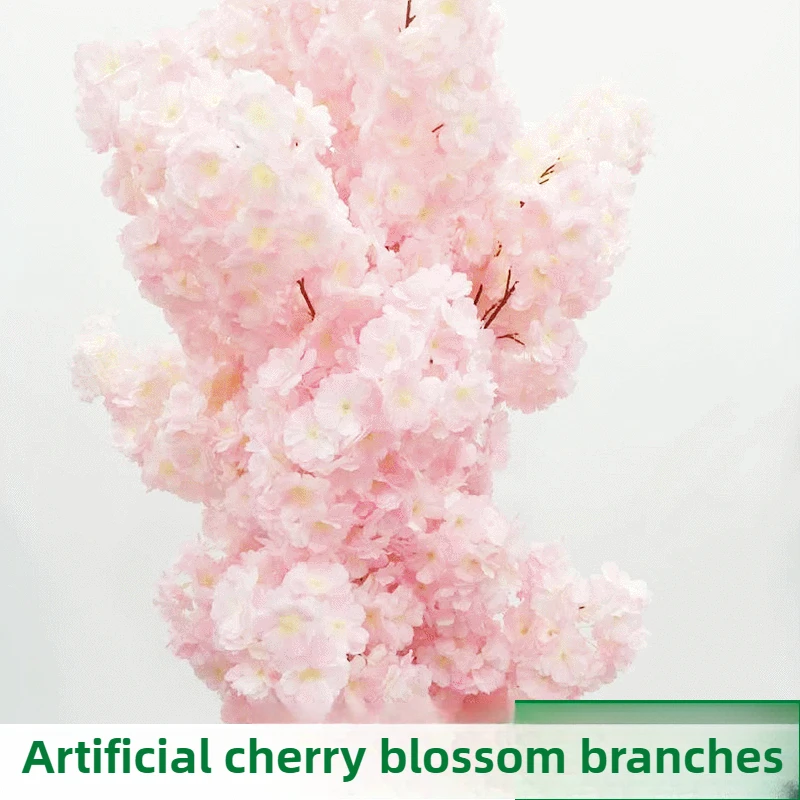 

Artificial cherry blossoms artificial plants flower arrangement craft family wedding store decoration silk flowers