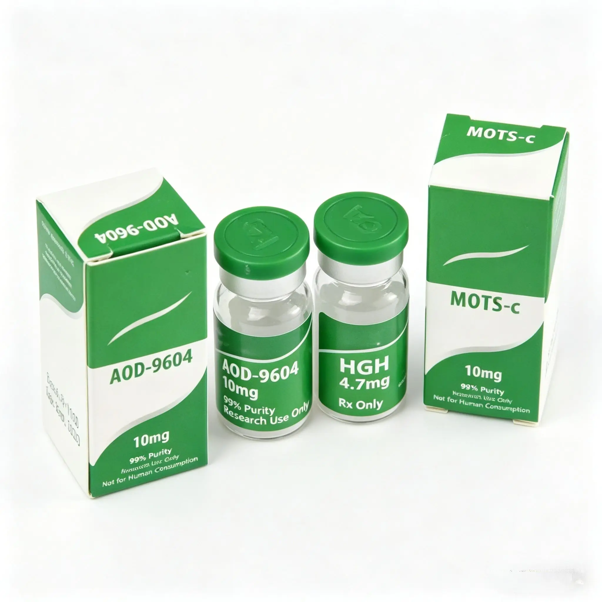 Custom Bulk Packaging Boxes & Labels For Peptide & Essential Oil 2ml 3ml 10ml Bottles