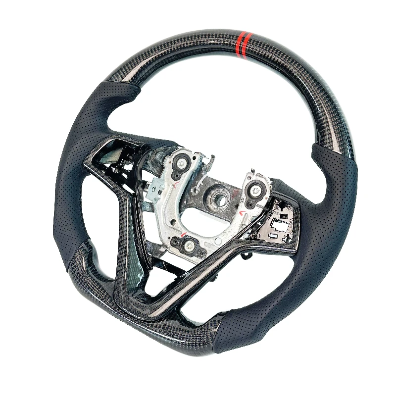 Real Carbon Fiber Steering Wheel for Cars, Sport Racing Style, Direct Replacement, Suitable for Hyundai Veloster