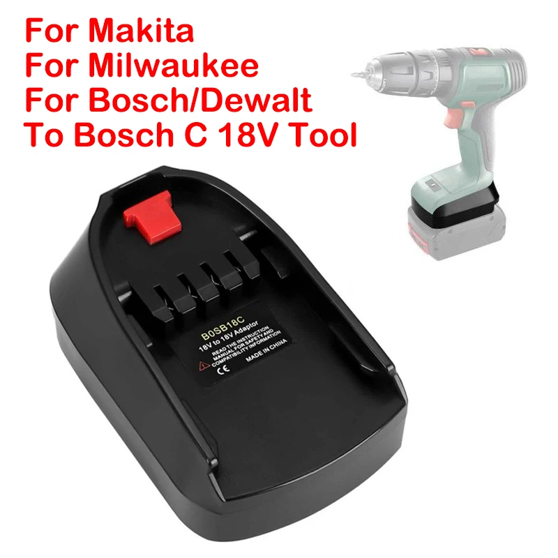 MT18BSC DM18BSC BOSB18C for Makita/Dewalt/Bosch/Milwaukee Li-ion Battery to for Bosch C tool Replace 18V Green Blue Adapter Use