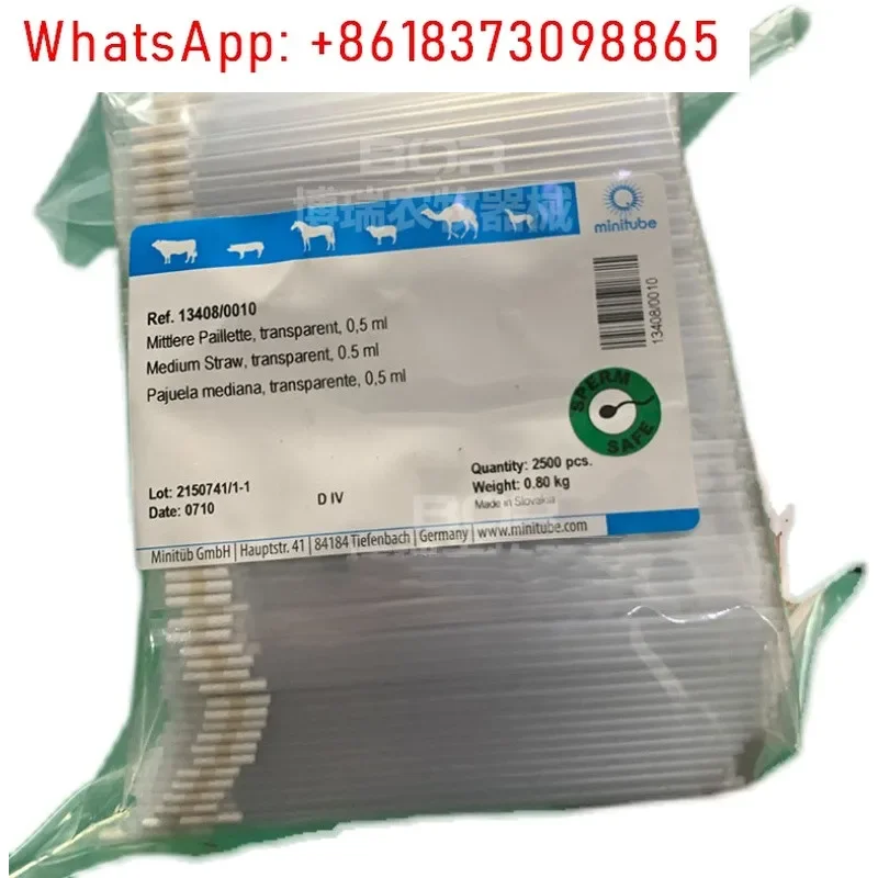 0,25/0,5 ml Rinder gefrorenes Samen feines Rohr IMV Rinder gefrorenes Samenrohr 2000 Stück Kuh künstliche Befruchtung gefriert feines Rohr