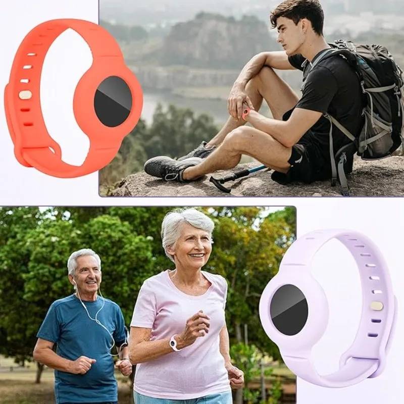 

Strap Style Silicone Case - Durable Anti-Lost Cover with Secure Strap For Apple AirTag Tracker