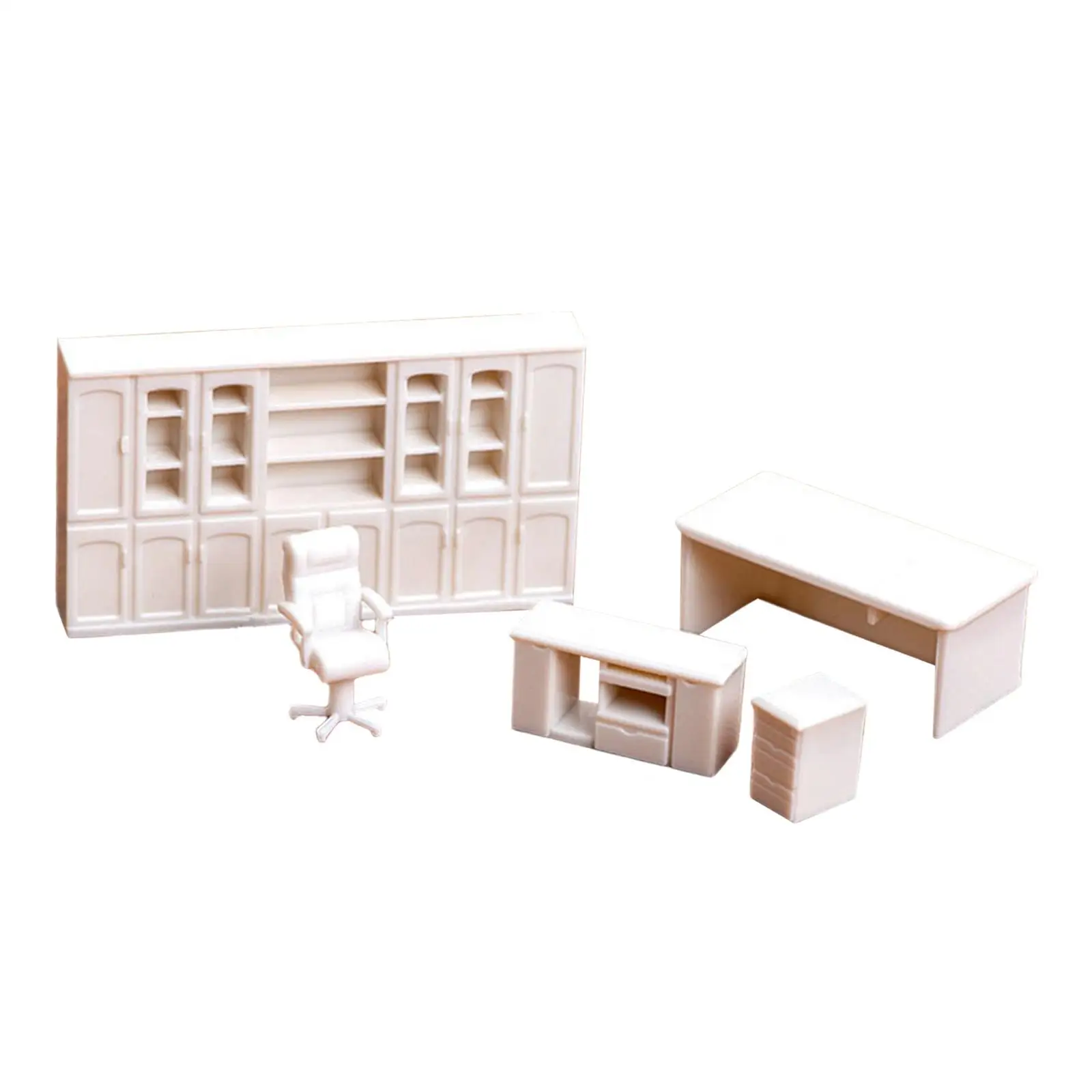 Miniature 1/50 Furniture Set for Dollhouse Decor Diorama Layout Photo Prop