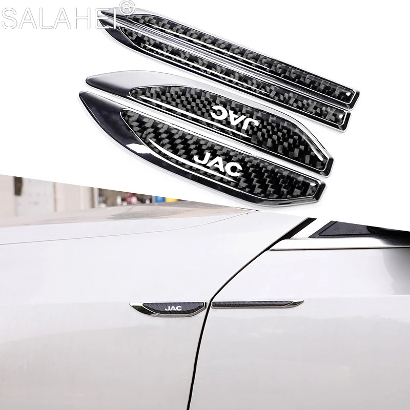 

2PC Metal Car Fender Side Wing Emblem Sticker Refit For JAC Refine J3 J2 S5 A5 J5 J6 J4 Vapour S2 T8 Auto Body Decal Accessories