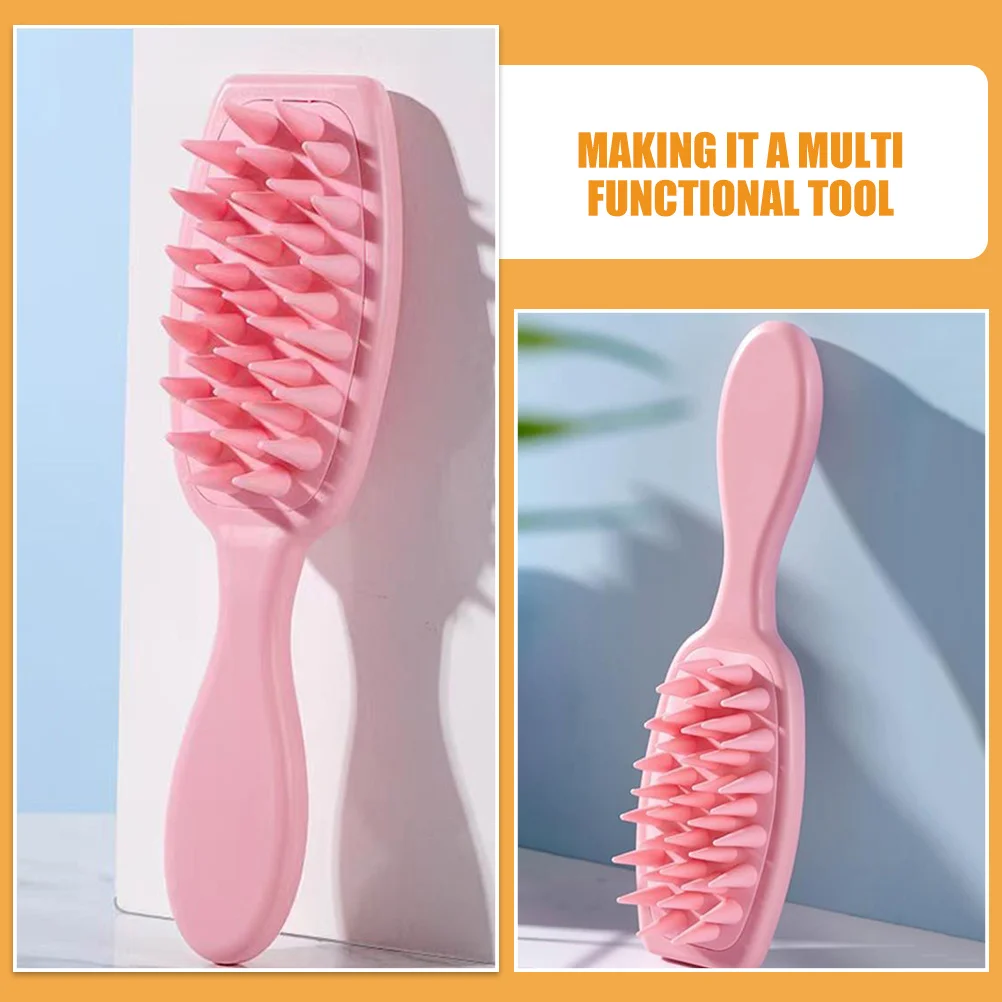 

Pet Bath Brush Silicone Multi Functional Dog Cat Grooming Massage Scrubber Bathing Tool Soft Comfortable Brush