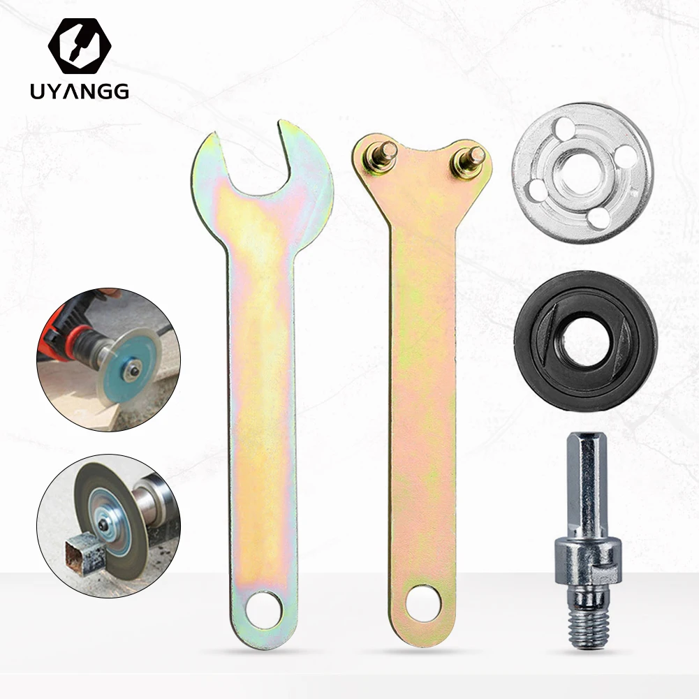 

UYANGG 5Pcs Electric Drill Converter Angle Grinder Connecting Rod Cutting Disc Polishing Grinding Wheel Adapter Accessories 10mm