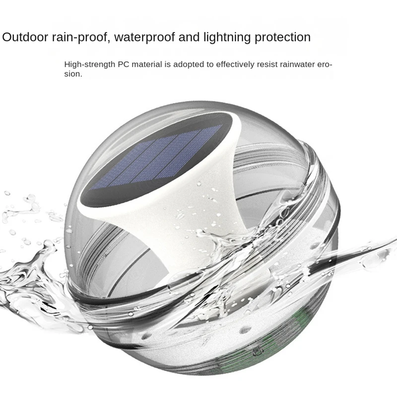 1 قطعة LED الشمسية العائمة ضوء مقاوم للماء مصباح حمام السباحة لبركة النافورة