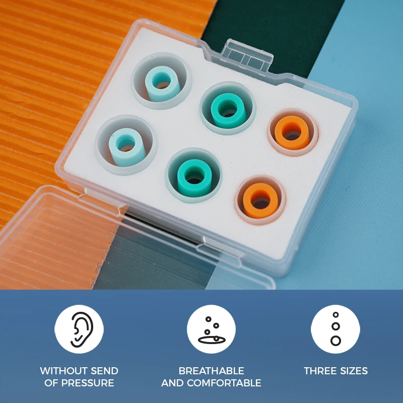Hifiishirr كاندي اللون سيليكون سماعات الأذن 3 أزواج S/M/L لينة استبدال سماعات الأذن نصائح لسماعات داخل الأذن مريحة تناسب #4