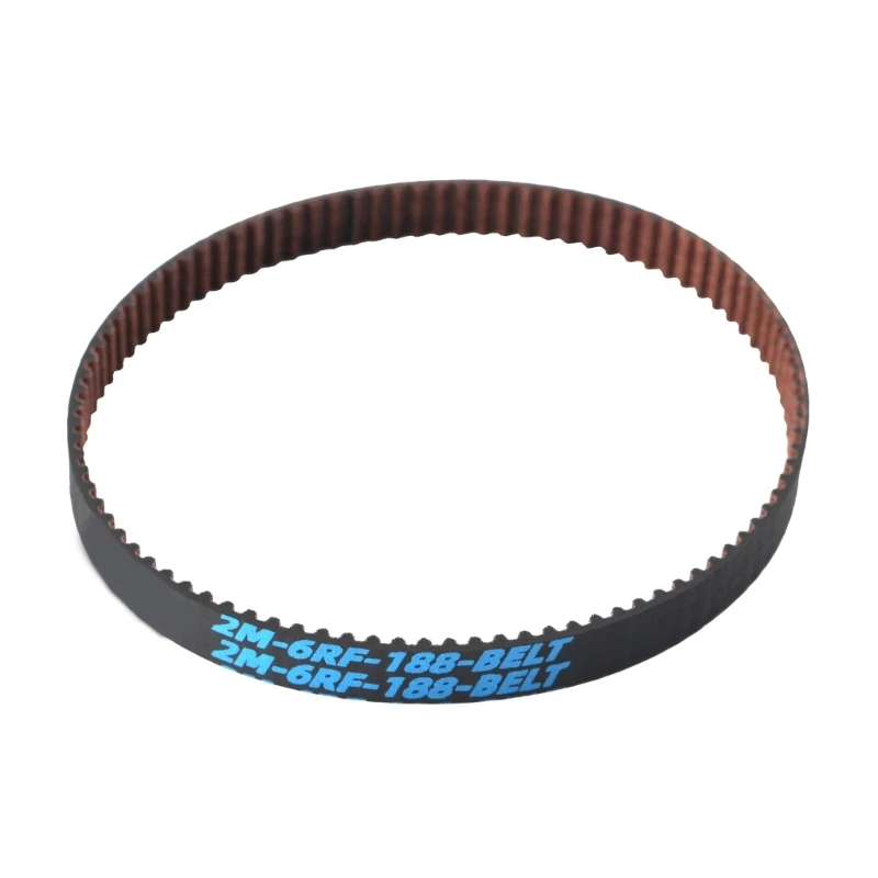 188mm 2GT-6RF Closed Loop Synchronous Belt GT2 Width 6mm L188mm Timing Belt Loop Wear Resistant 3D Printer Parts