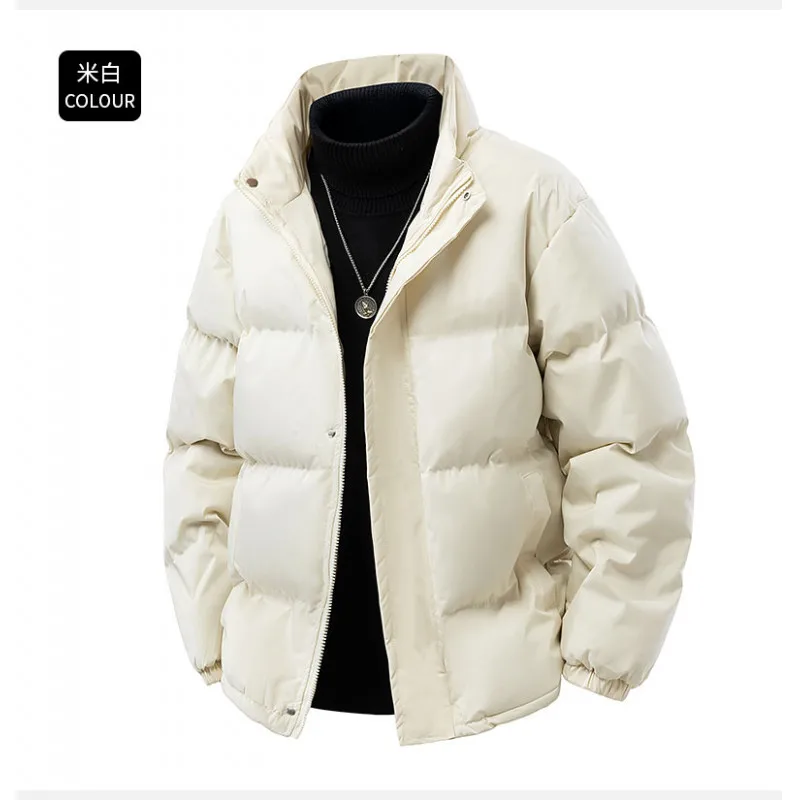 

GIOIOMen's cotton clothes，Autumn and Winter Thickened Warm Cotton Jacket Coat，Bread Jacket