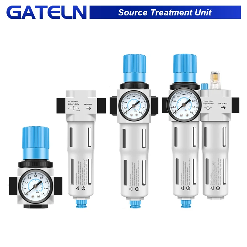 Air Compressor Oil-Water Separator FRC/LFR/LF/LR-D-MINI/MIDI Pneumatic Pressure Reducing Filter LR-1/8-D-MINI LFR-1/8-D-MINI