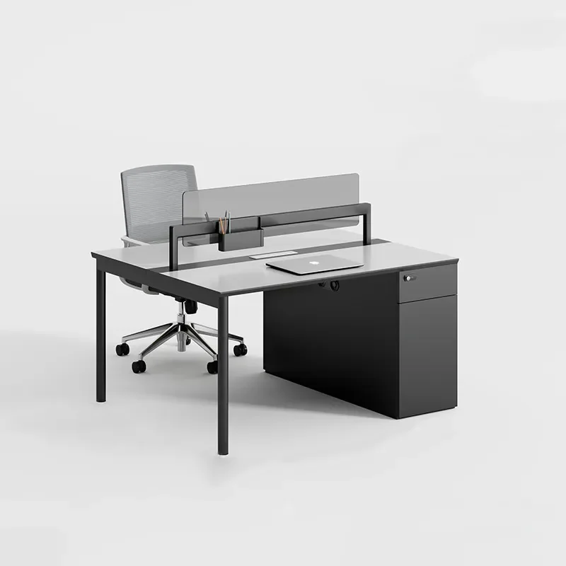 Simple Modern Office Desk Chair Set 4 6 Person Staff Table Workstation Cubicle Partition Screen