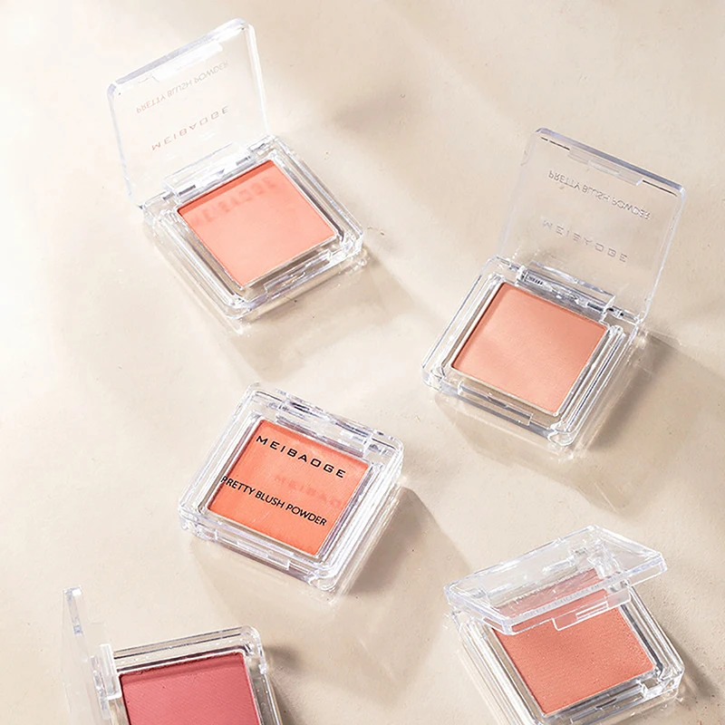 أحمر خدود طبيعي غير لامع للوجه للنساء ، 5 ألوان ، مغذي ، محيط الخد للوجه ، أحمر خدود الخوخ ، مكياج بودرة ، أداة مستحضرات التجميل #5