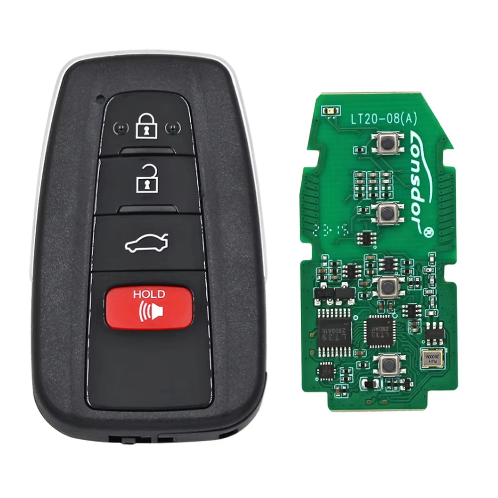 Lonsdor LT20-04 Universal LT20 Smart Key PCB 8A+4D 4 Buttons Car Keyless for Toyota for Lexus for KH100+ K518 K518ISE KW100 BSKG