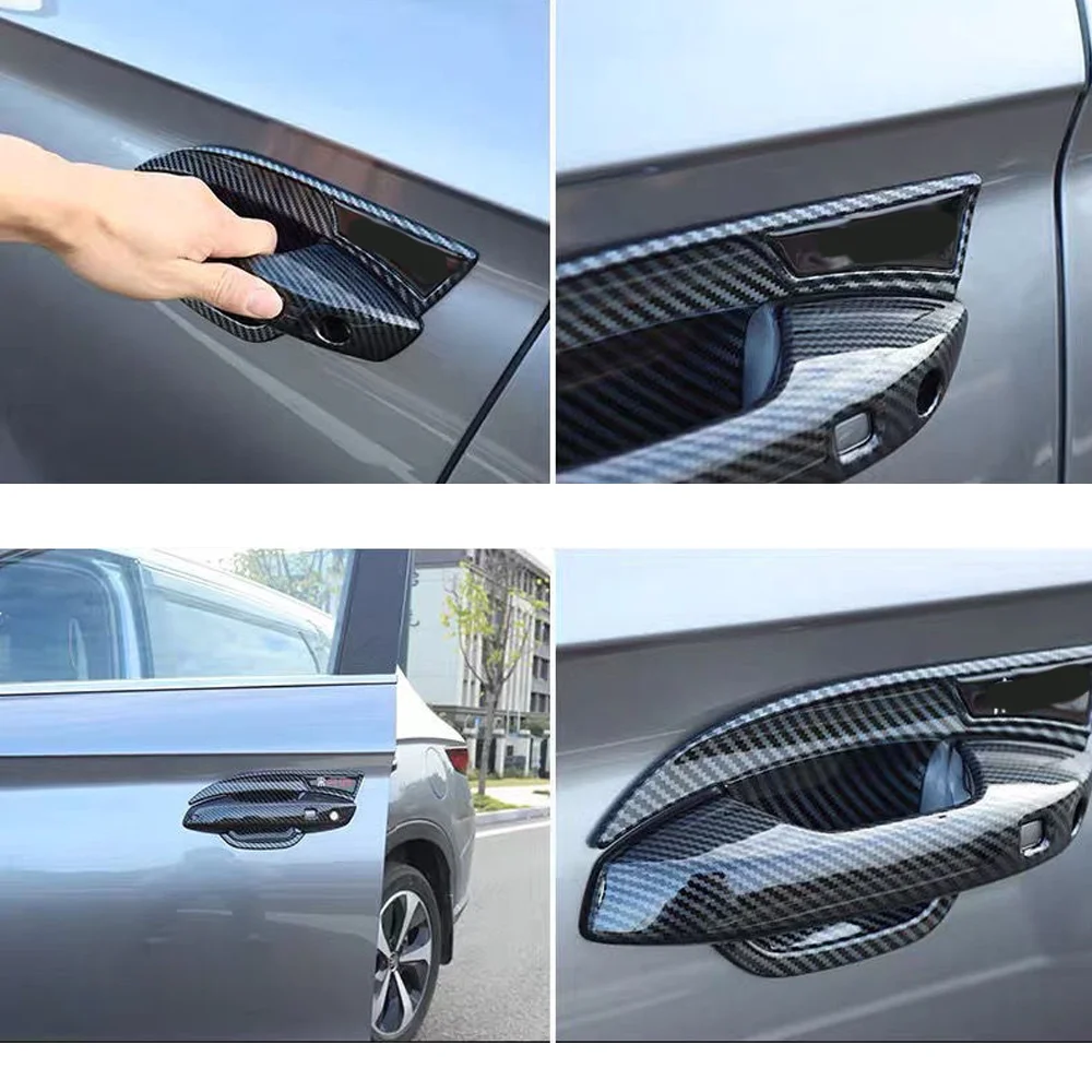 ل Volkswagen VW ID.4 ID.5 E21 E39 2021 ~ 2026 2022 2023 2024 2025 مقبض باب السيارة غطاء وقائي المضادة للخدش اكسسوارات الديكور #6