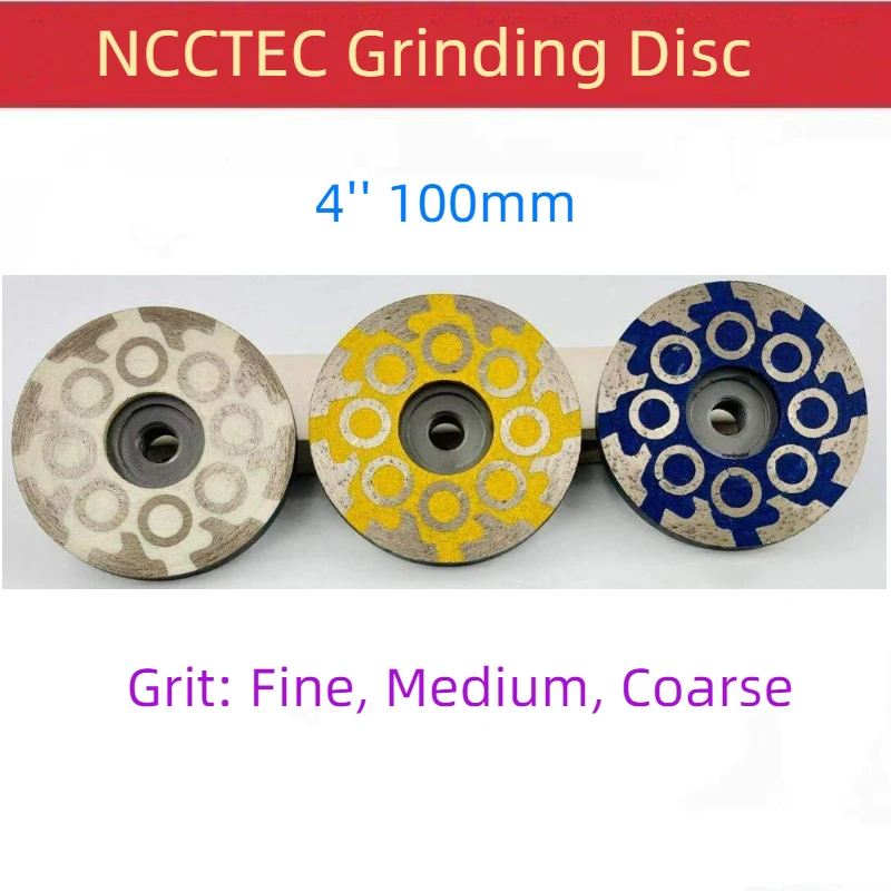 

4'' Resin Filled Diamond Grinding CUP Wheel M14 5/8"-11 Thread | 100mm Back Bolt Concrete Granite Grinding Disc Disk Plate Tool