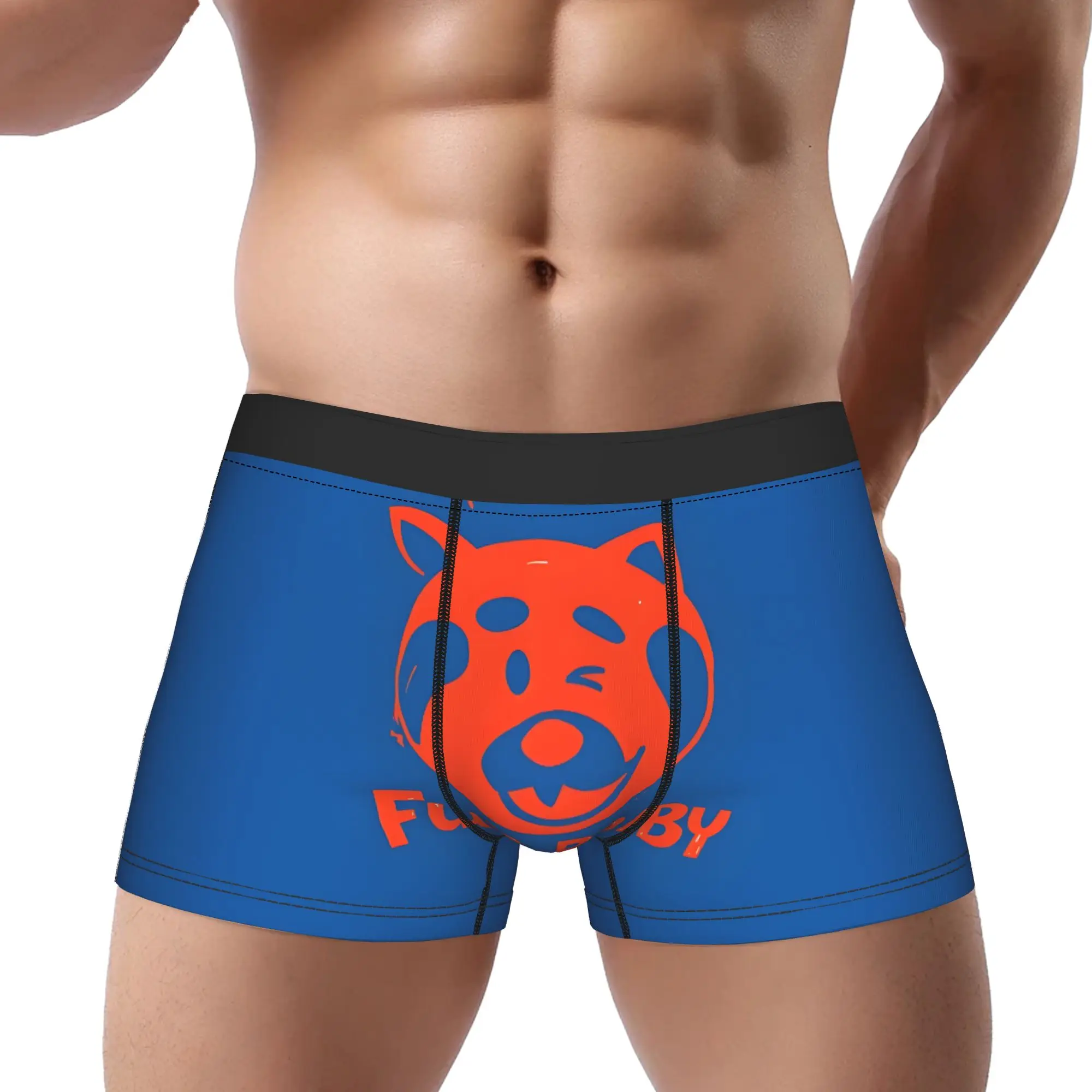 

Fur Baby Turning Red Underpants Homme Panties Male Underwear Print Shorts Boxer Briefs