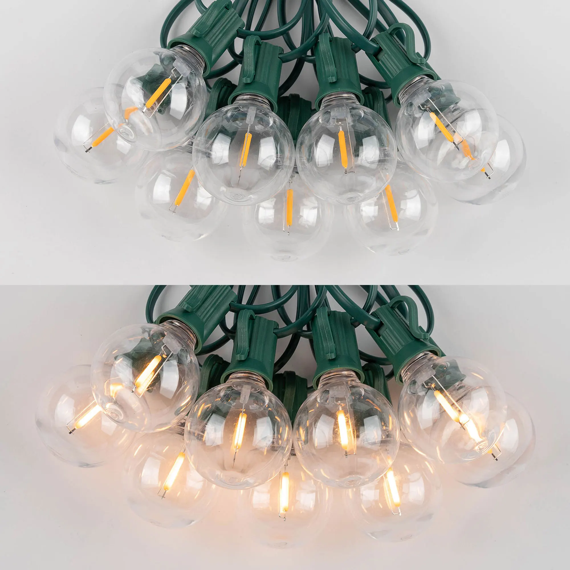 Imagem -04 - Impermeável Lâmpada String Lights Cadeia Festão Luz 220v 110v E12 Quarto Natal Exterior Interior Decoração Jardim Guirlanda G40