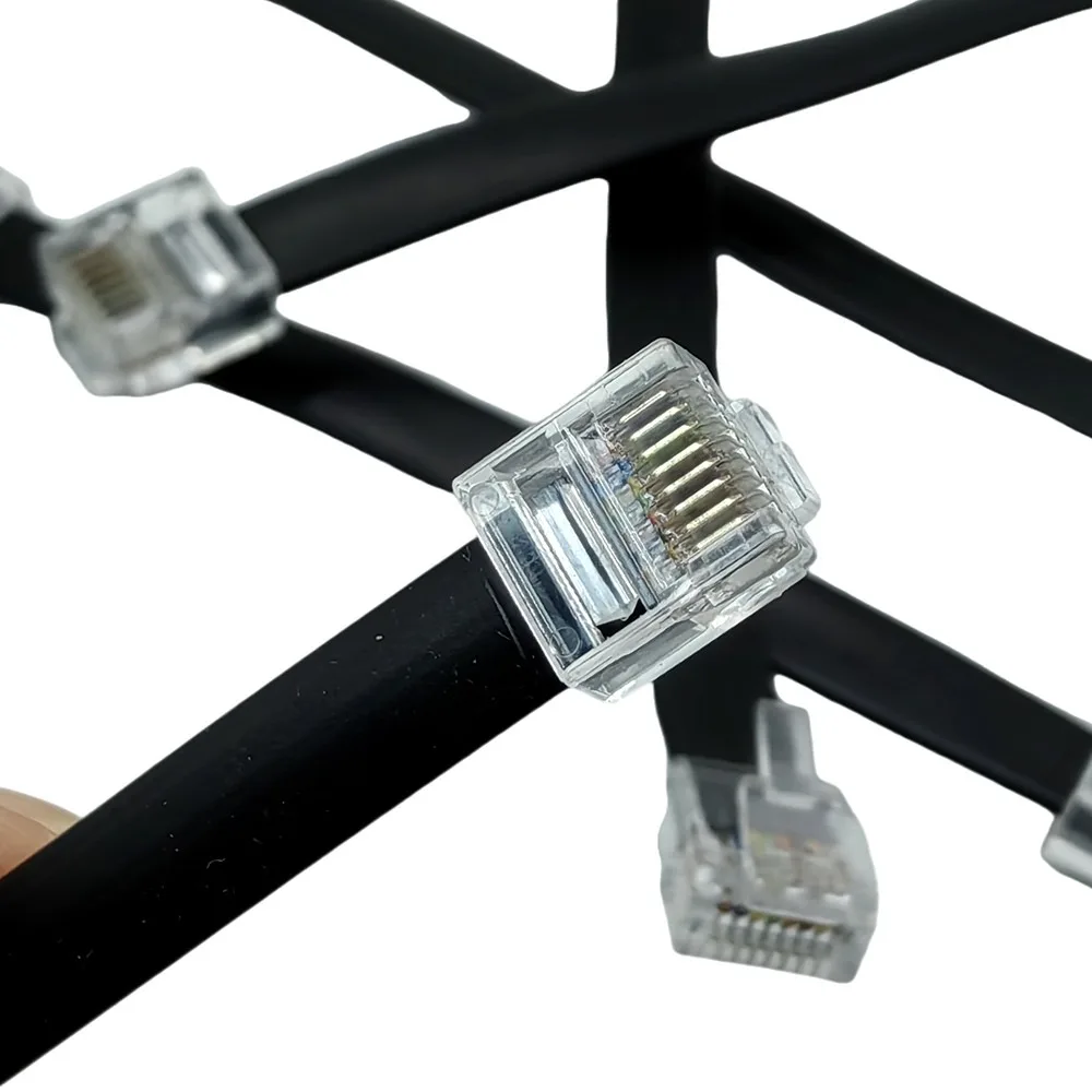 Short Cat5e Ethernet Patch Cable Flat RJ45 Computer LAN Network Cord for Router, Modem,Switch, Server 1pc