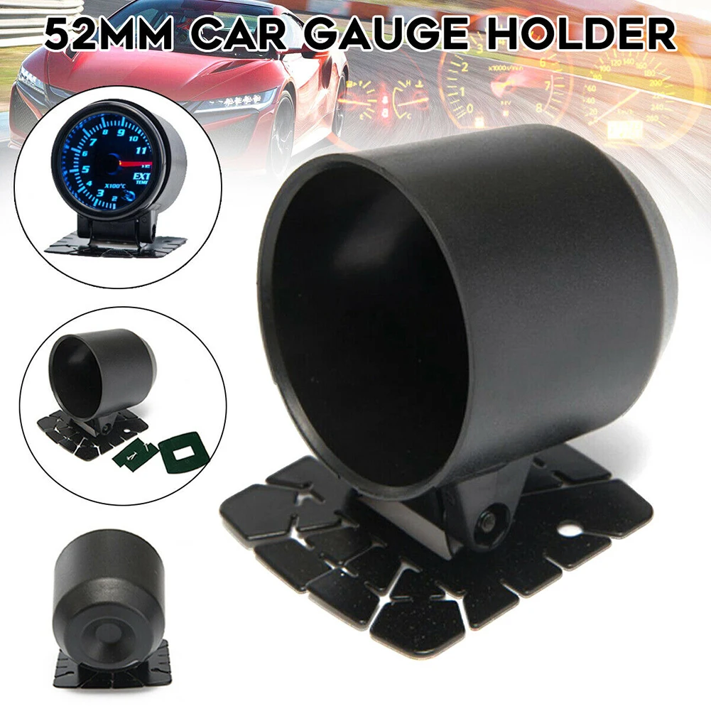 Car Single Gauge Meter Cup Pod Holder Dash Mount Bracket Boost 2inch 52mm Plastic Durable For Universal Auto Gauges Trim Parts