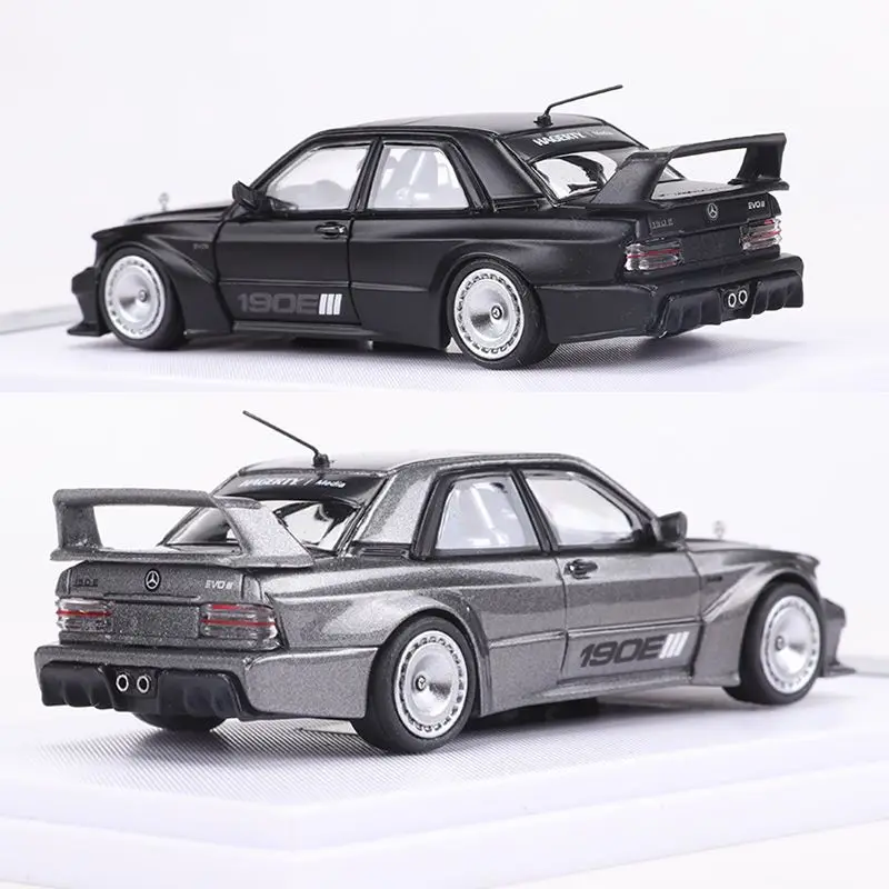 BSC 1/64 Mercedes Benz 190e EVO W201 Legering Speelgoed Motorvoertuig Diecast Metaal Model