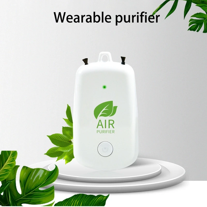 12 Million Negative Ion Generator Purifier Fashion Personal Wear Mini Portable Necklace Hanging Neck Air Purifier