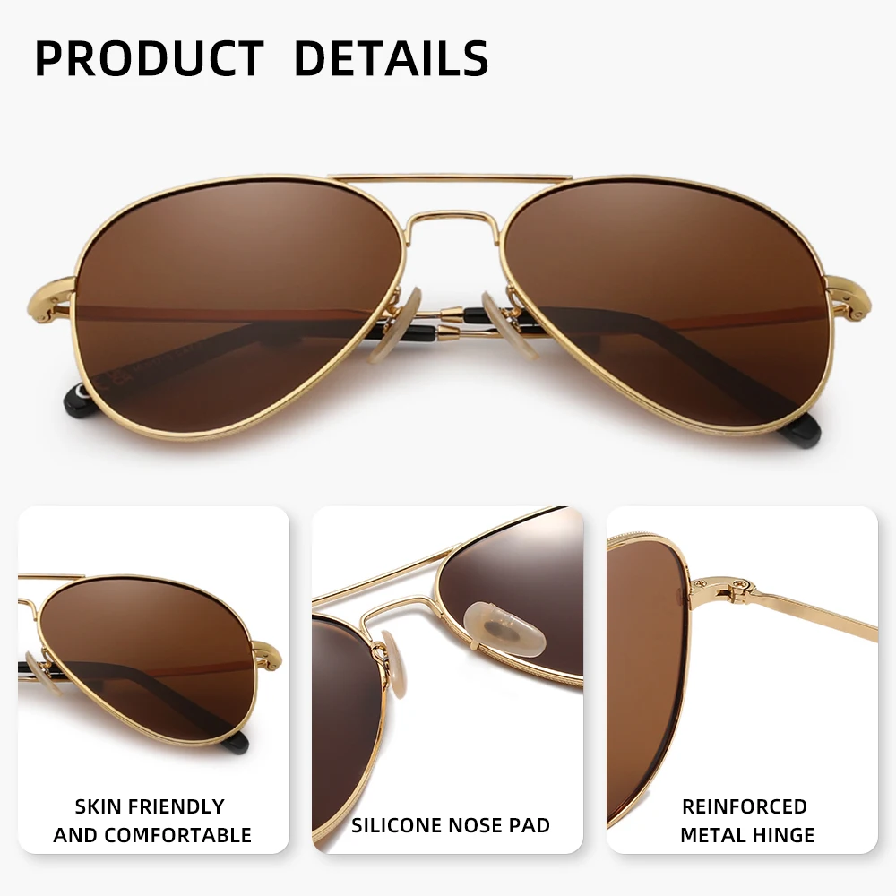 CARASUMA أزياء النظارات الشمسية الطيار النظارات النسائية للنساء الرجال Oculos lrest Gafas دي سول