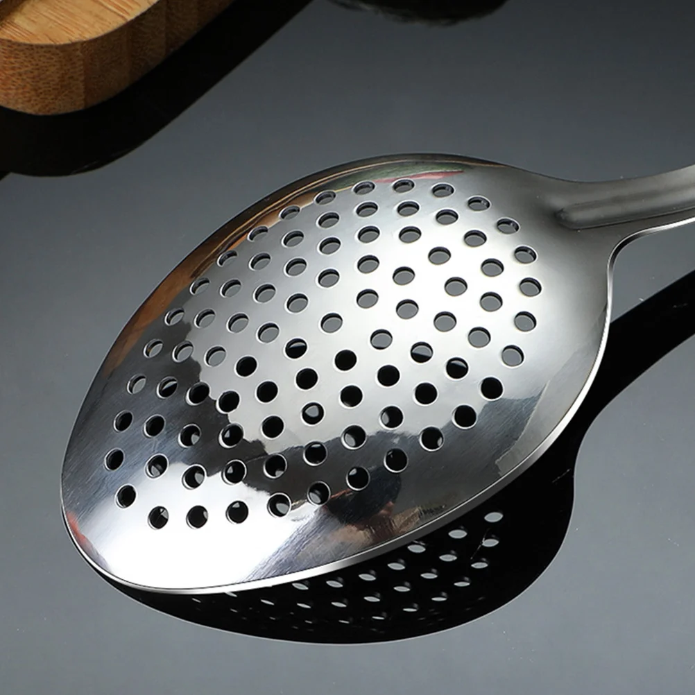 

2Pcs Stainless Steel Serving Spoon Slotted Utensils Household Kitchen Accessory Reusable Ergonomic Dinner Tools for Home