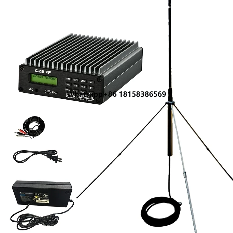 

CZE-15B 0.3-15W Adjustable Stereo Broadcast FM Radio Transmitter +Optional Power Adapter for Church, Car, Home ,Light Show