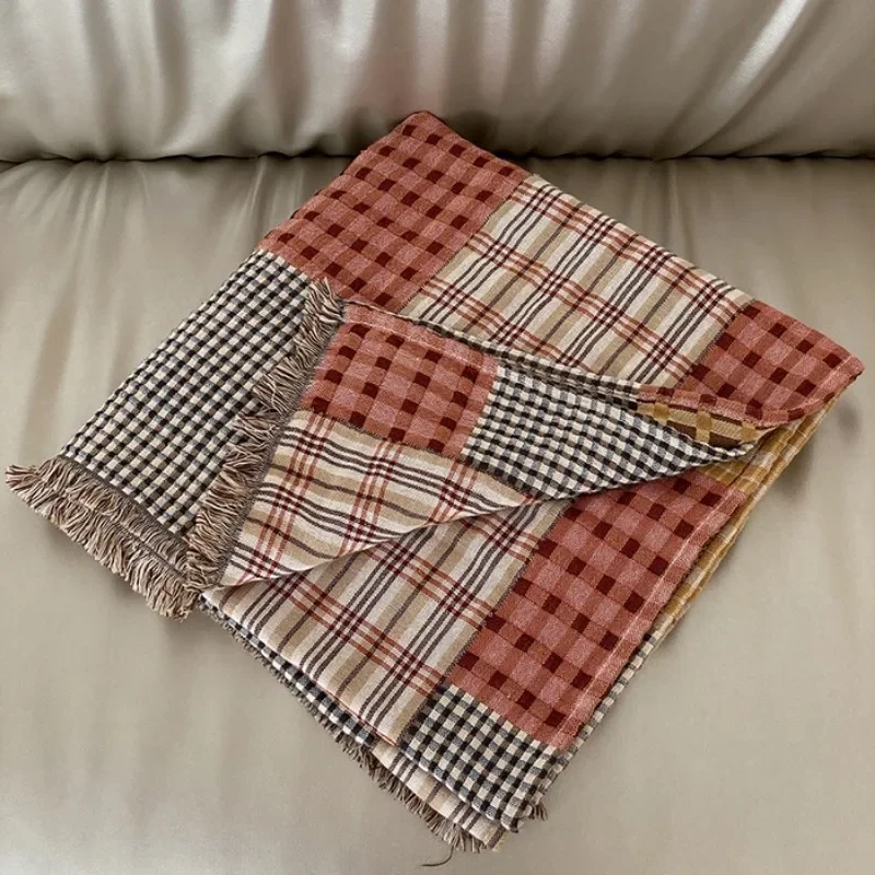 

Cotton gauze shawl bath towel travel blanket multi-layer gauze multi-functional sofa towel blanket adult