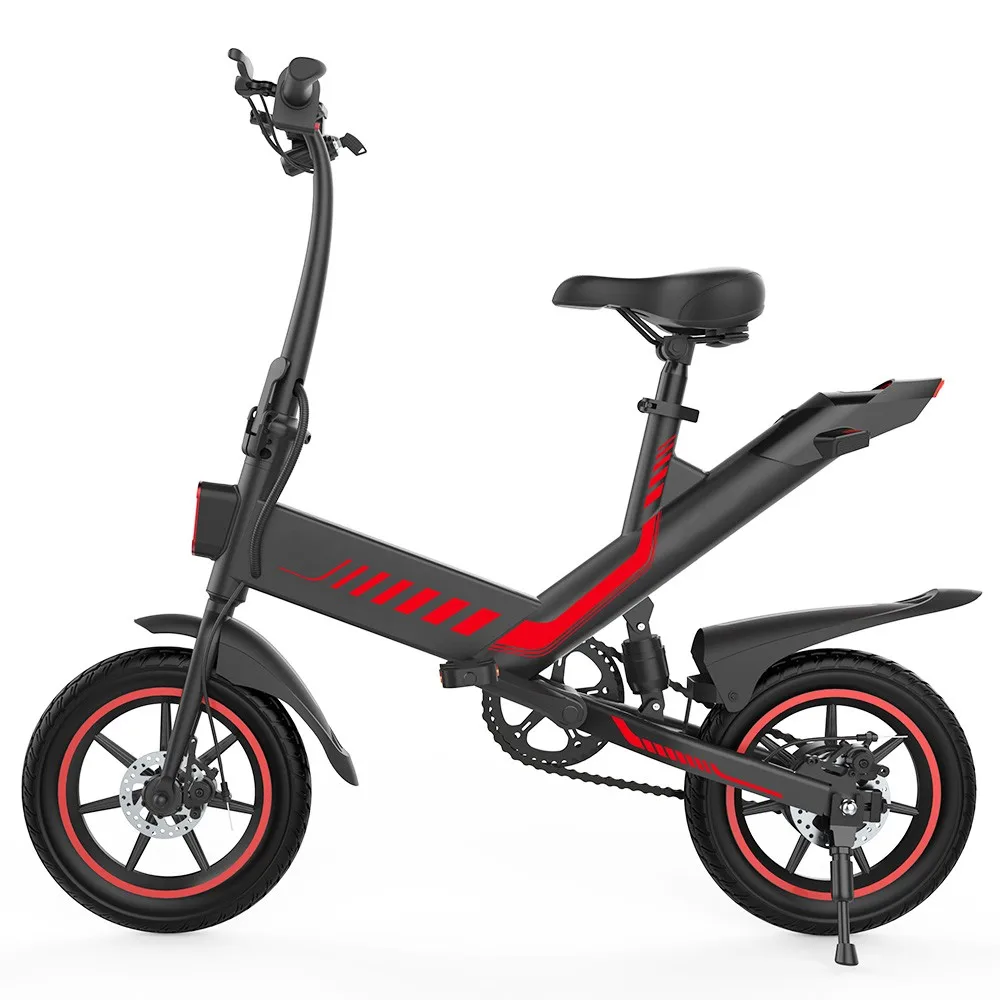 Y1 Electric Bike 350W Motor 36V 10.4Ah Battery 14'' Tire 25km/h Max Speed 30-40km Range