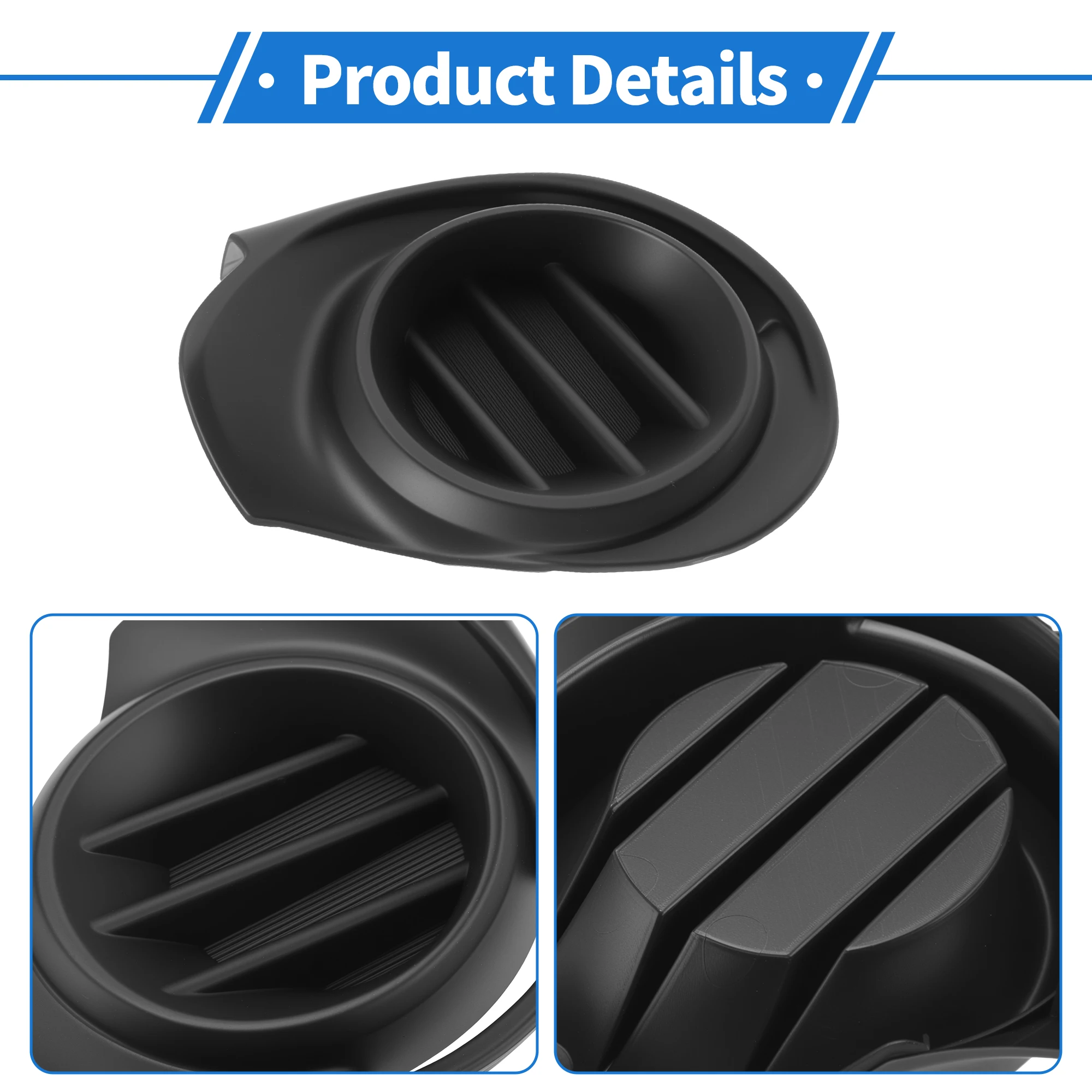 Uxcell Front Fog Grille for Toyota Prius C 2015 Front Lower Bumper Fog Light Cover Inserts Fog Light Cover 8148252520
