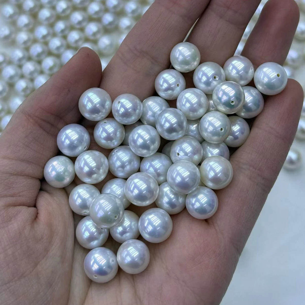 

1pc AAAAA 10–11mm High-Quality Round Natural Freshwater Pearls Half-hole Loose Beads for Jewelry Making DIY Necklaces Bracelets