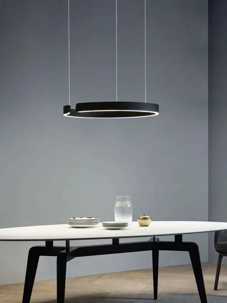 

2025 Minimalist Restaurant Lamp Modern Minimalist Nordic Bar Dining Room Dining Table Lamp Designer C-word Restaurant Chandelier
