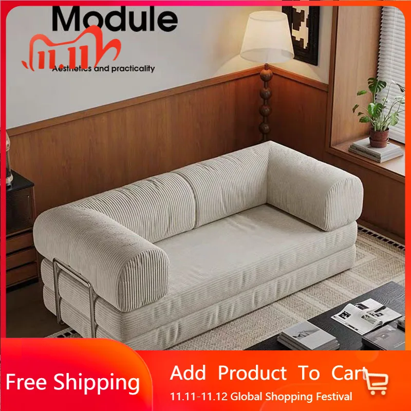 

Modern Extendeble Sofa Floor Sleeper Adults Designer Living Room Sofa Large Relaxing Postmodern Salon Muebles Unique Furniture