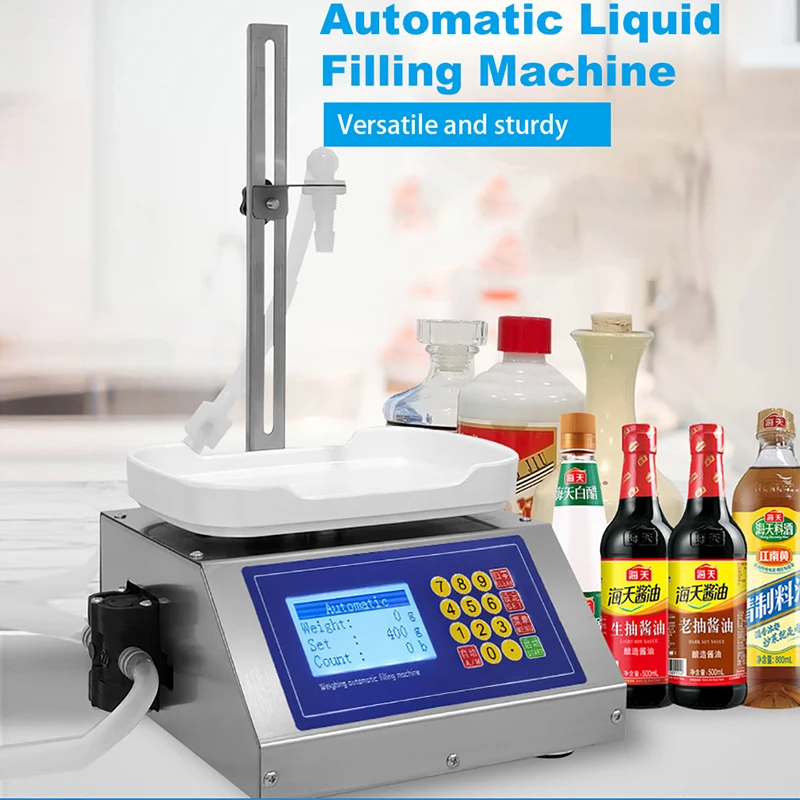 ماكينة حشو السائل لزيت شرب الماء عصير النبيذ وزنها مضخة الحجاب الحاجز 10 مللي-3000 مللي مقياس إلكتروني csy-3200