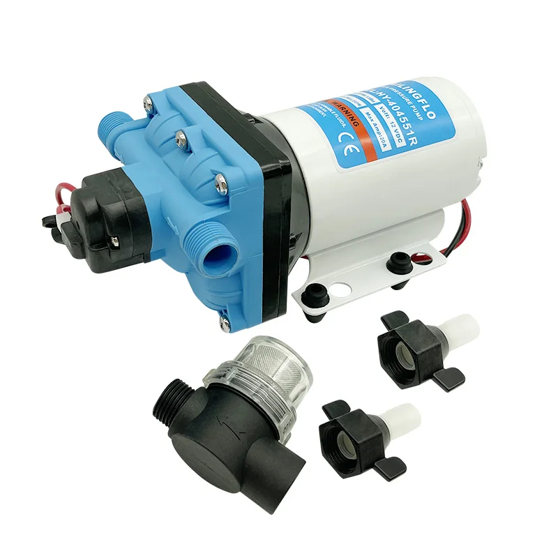 HY-404551R Diaphragm Pump 4GPM 12V DC Intermittent Duty Cycle Fresh Water Pump for RV Outdoor Camping