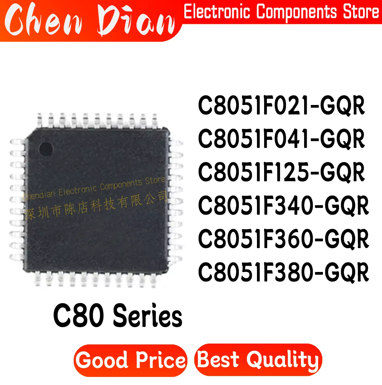 C8051F021-GQR C8051F041-GQR C8051F125-GQR C8051F340-GQR C8051F360-GQR C8051F380-GQR TQFP