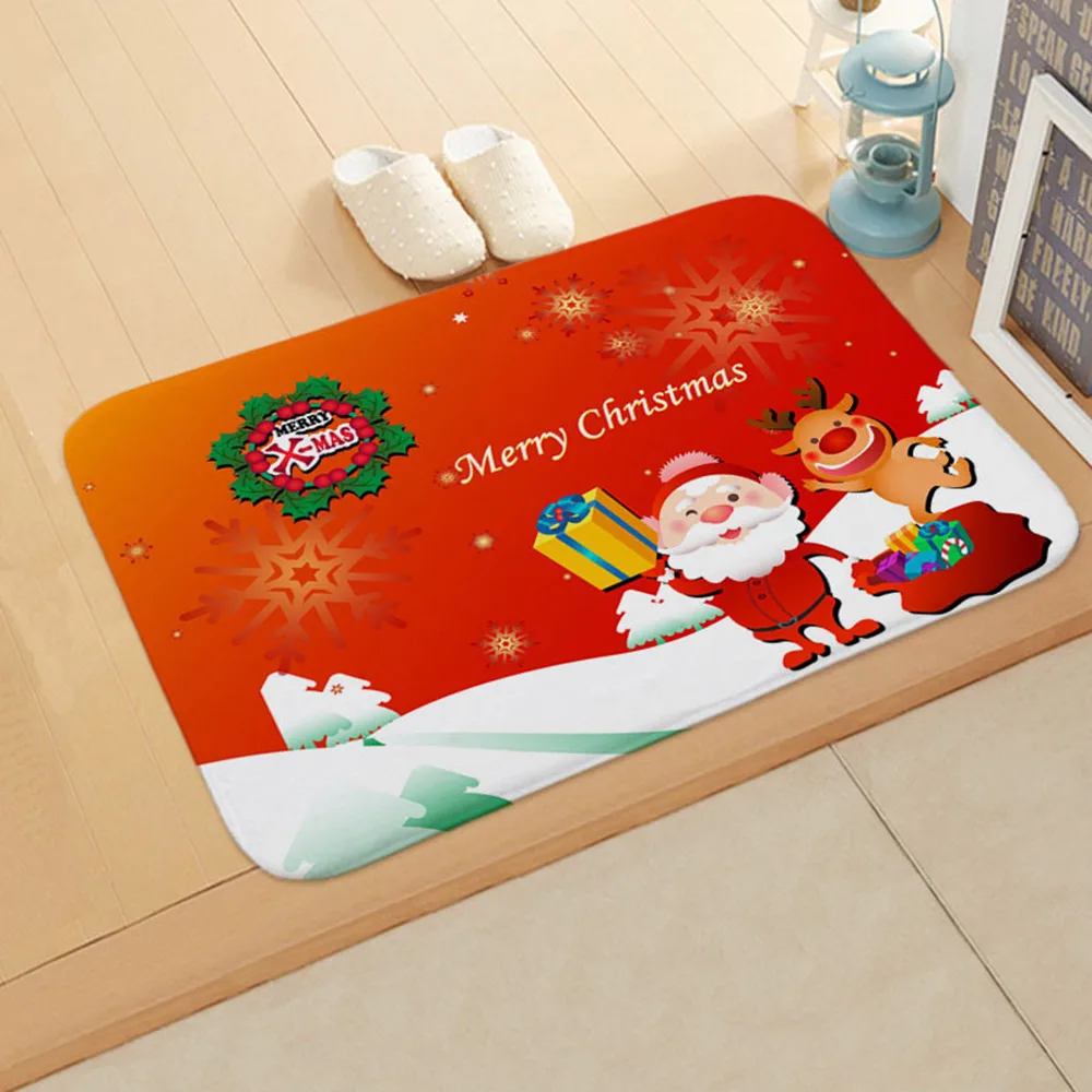 Santa Claus Weihnachts matte Outdoor Teppich Dekoration Home Boden Geschenk