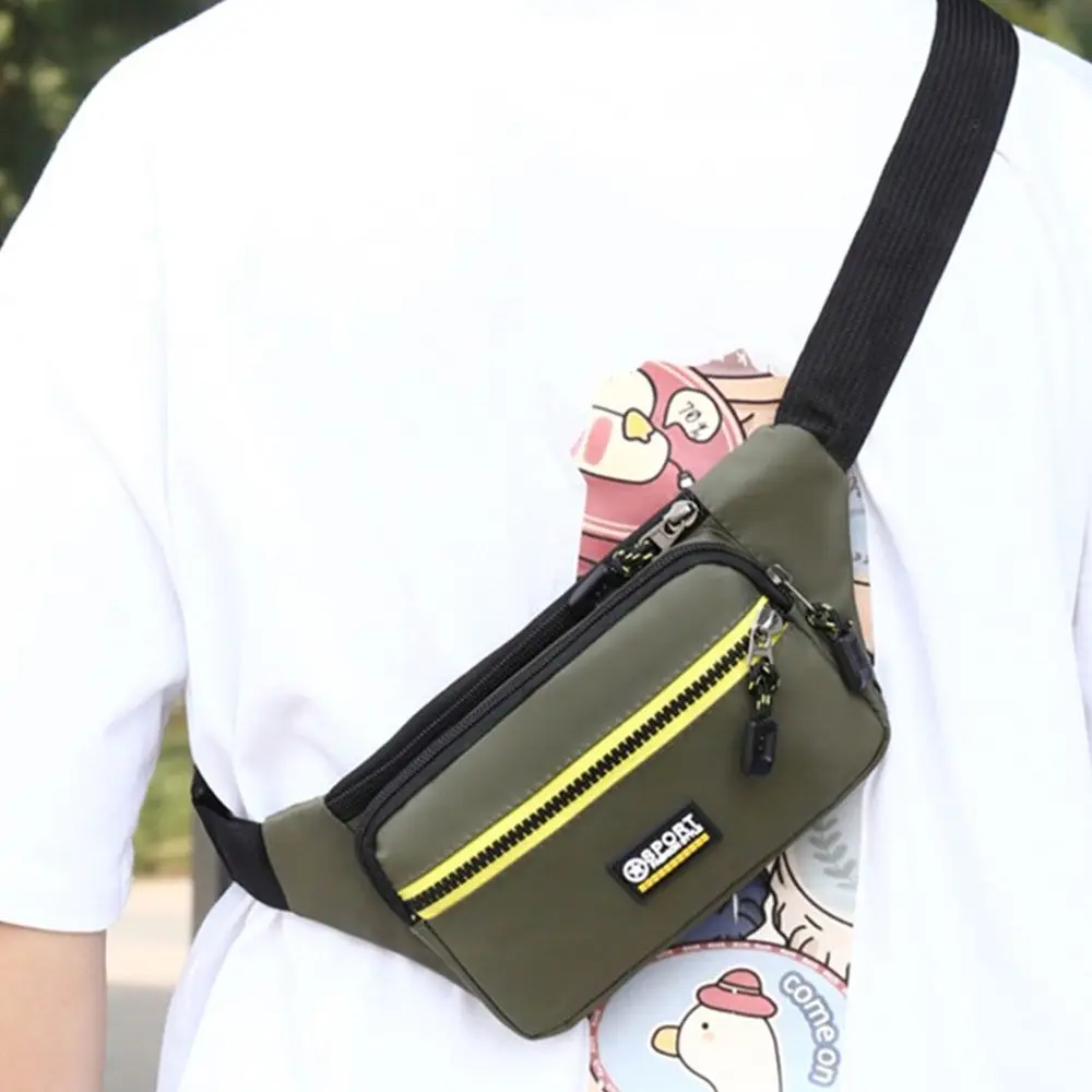 Riñonera multifuncional impermeable antirrobo de gran capacidad para hombre, bolso de pecho cruzado, resistente al desgaste, ajustable