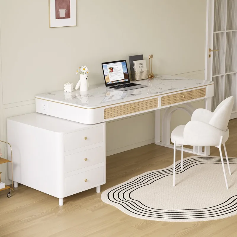 

Nordic Modern Office Desk White Aesthetic Vanity Gaming Reading Office Desk Computer Writing Design Ufficio Trendy Furniture