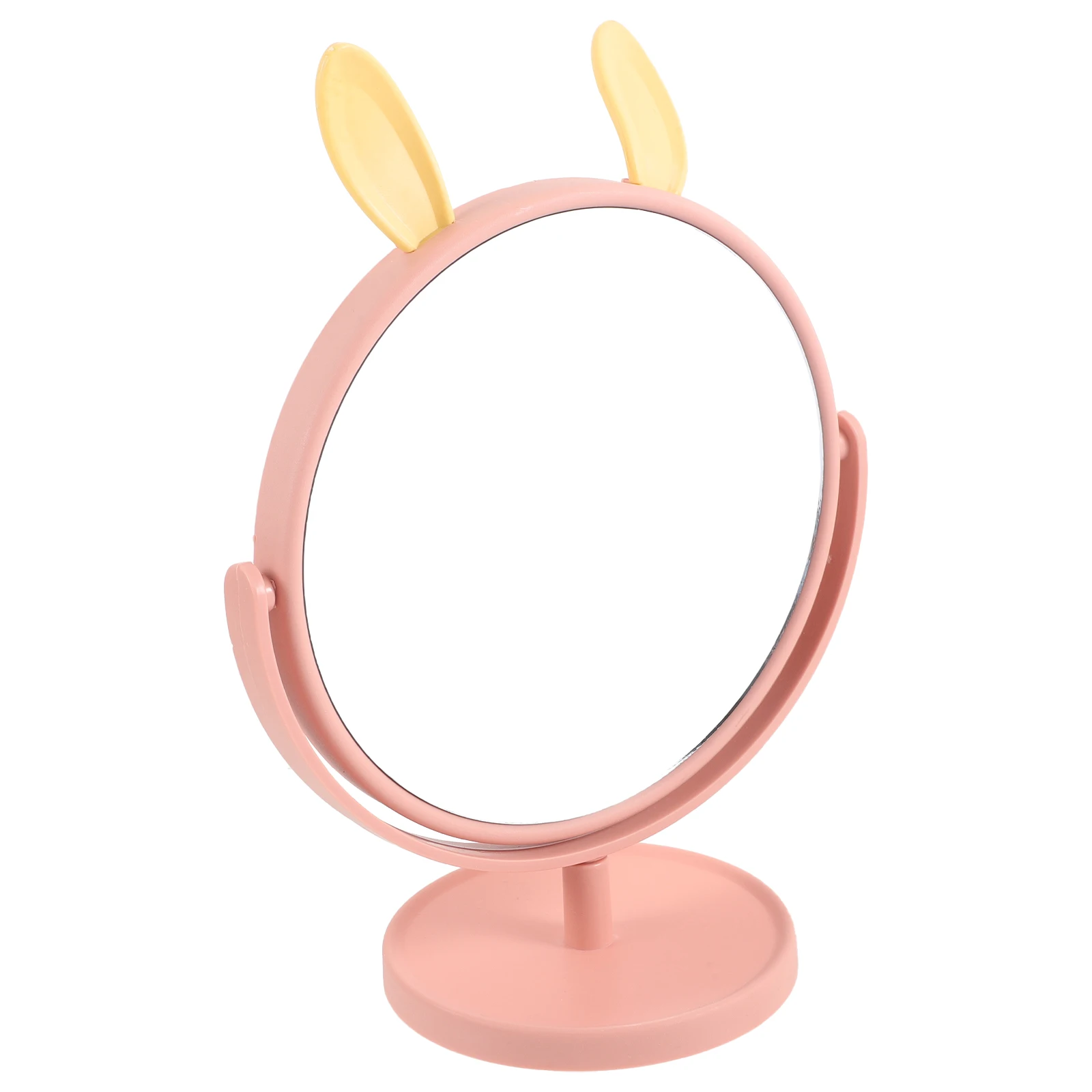 Cute Bunny Makeup Mirror for Desk Premium Desktop Vanity Mirror Smooth Edges No Burrs for Home Dormitory Bathroom Dresser