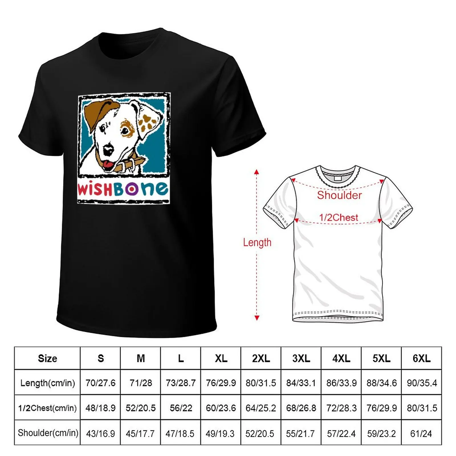 Wishbone Logo T-Shirt Classic Print Short Sleeve Shirt