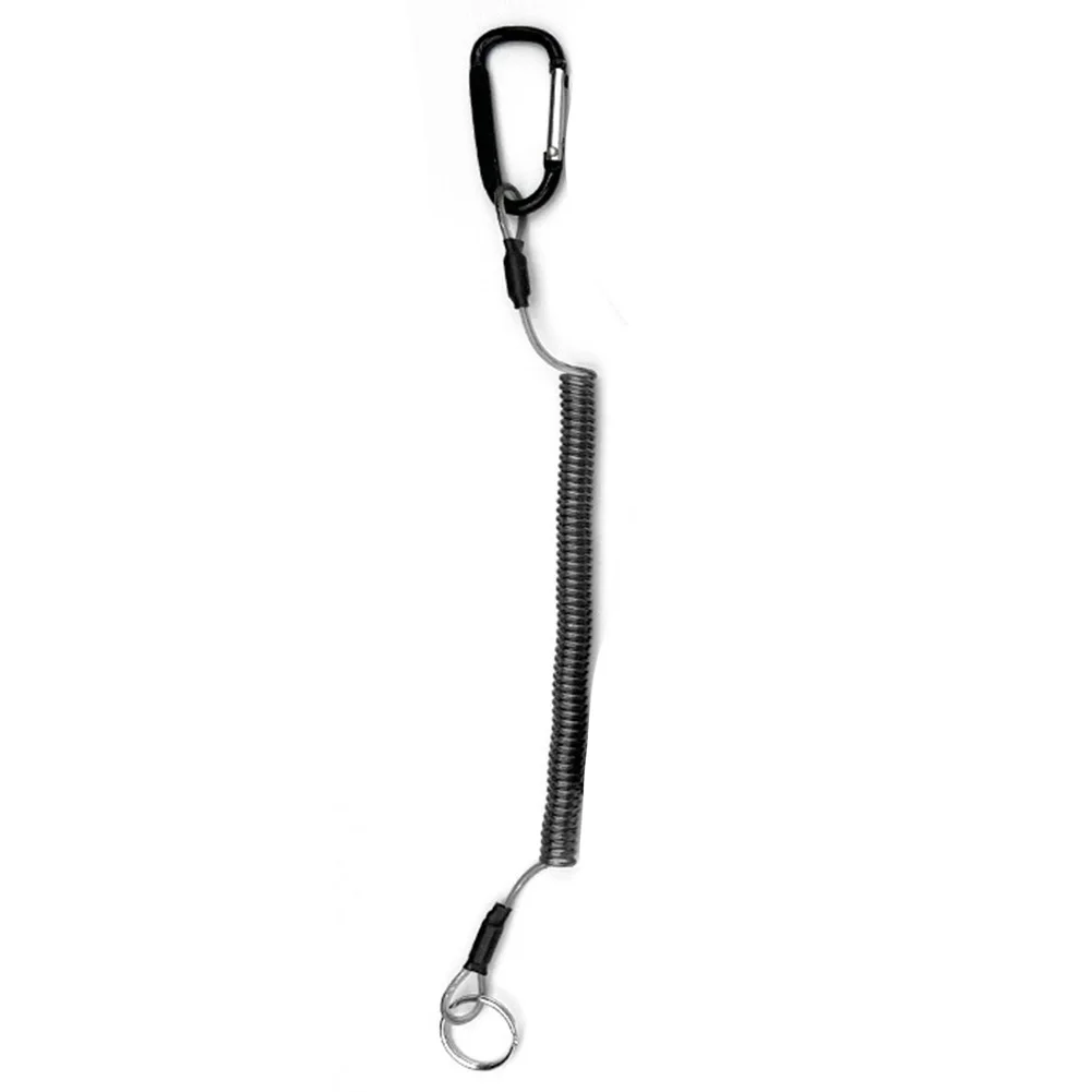 Fishing Missed Rope Anti-Lost Spiral Spring Lure Pliers Lanyard Wire Spring Rope Solid Color Wire Spring Rope Key Chain Tackle