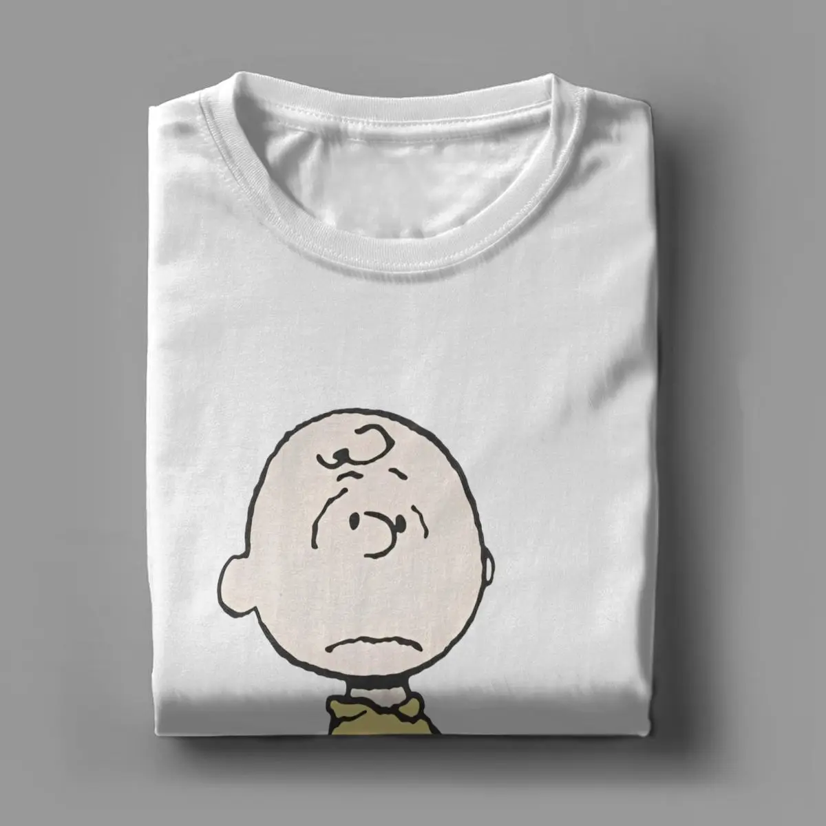 Men Official Peanuts Charlie Brown Anxieties Snoopy T Shirt Cotton Clothing Funny Short Sleeve Crewneck Tee Plus Size T-Shirt