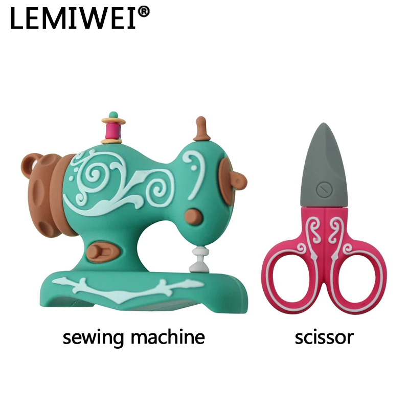 LEMIWEI แฟลชไดรฟ์การ์ตูนเครื่องเย็บผ้ากรรไกร USB แฟลชไดร์ฟ4GB 8GB 16GB 32GB 64GB ไดรฟ์ปากกาหน่วยความจำ USB Stick U Disk