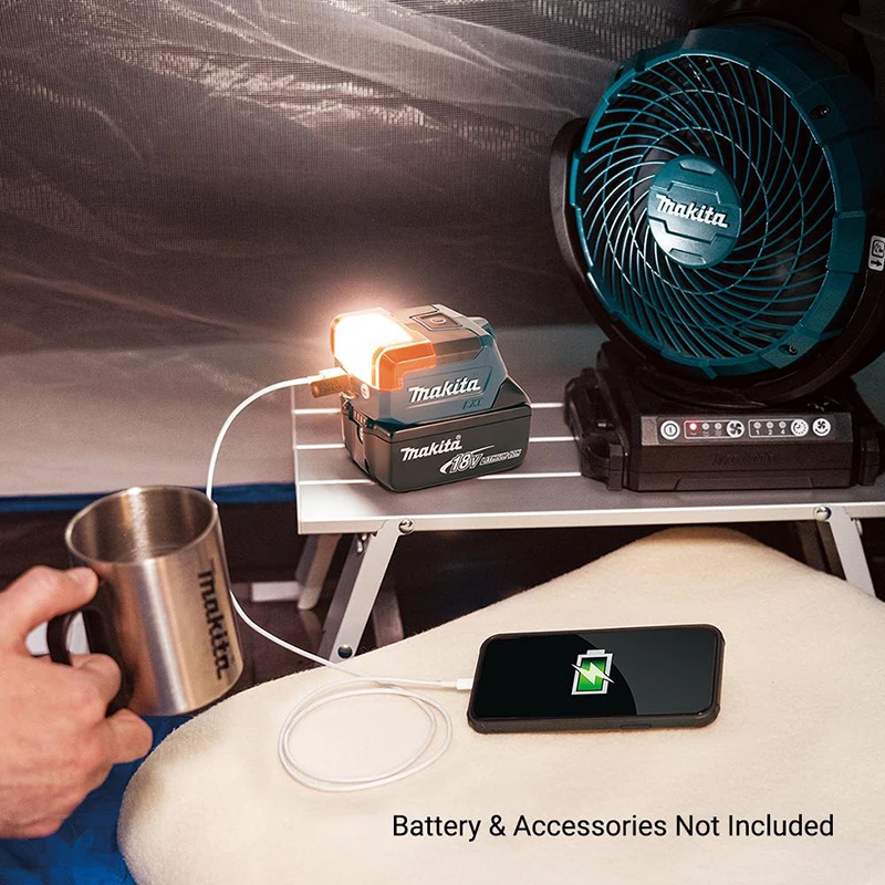 Imagem -03 - Makita-compact Li-ion sem Fio Lanterna Led Worklight Compacto Lanterna só Carregamento Usb 300 Lumens Dml817 18v Lxt