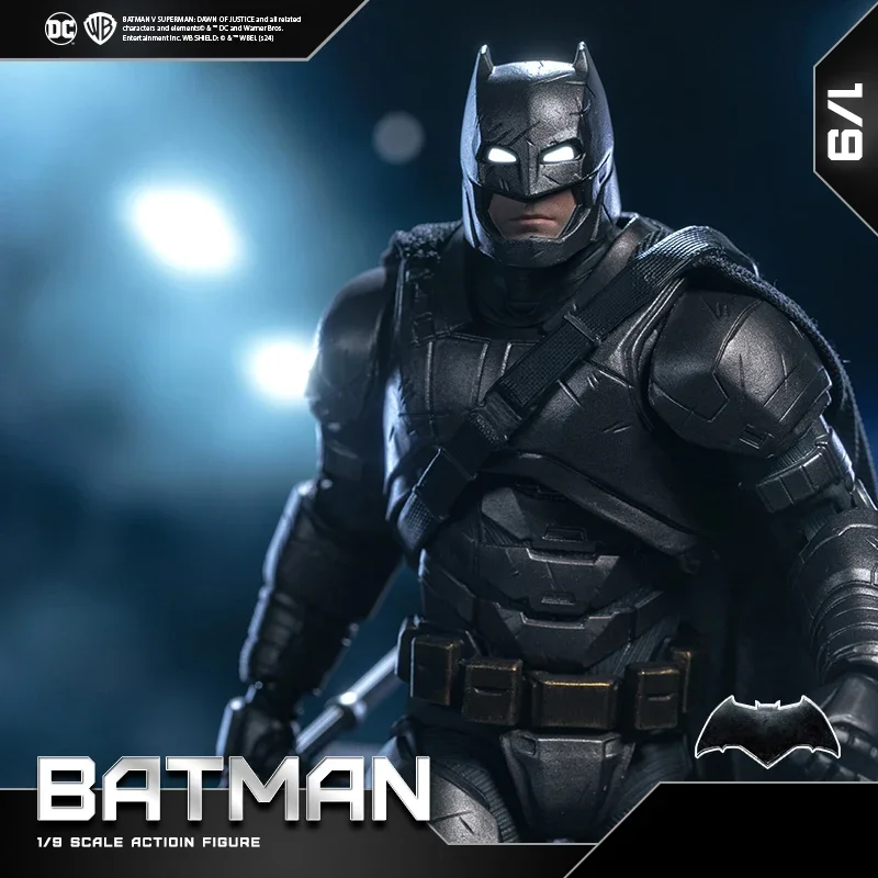 

19 см DC Fondjoy Batman BVS Heavy Armor Batman Movie Character Model Limited Head Sculpt Фигурки Коллекционная модель Подарки для мальчиков