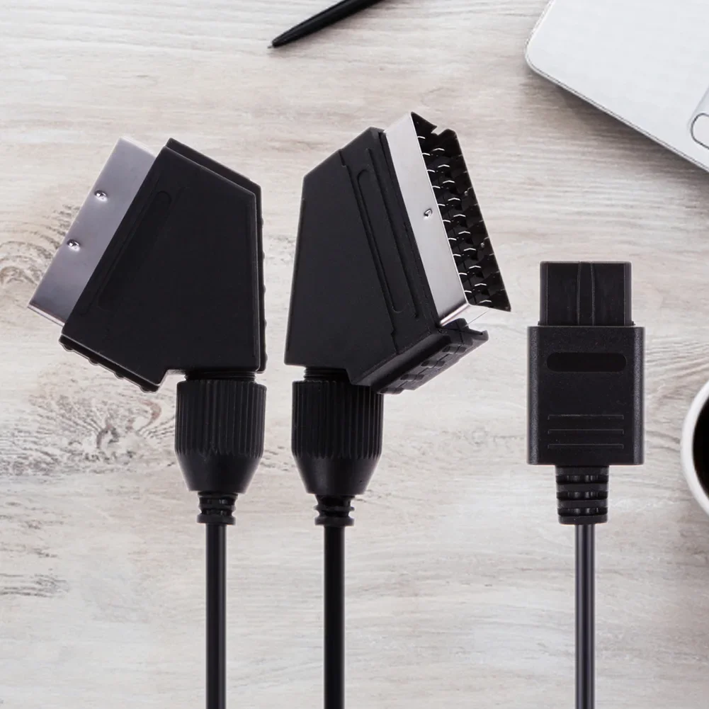 

1.8m RGB Video AV A/V TV Scart Cable For Nintendo NES N64 SNES Stereo Audio Video Cord Wire for NGC NTSC Gamecube Game Console